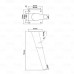 Metalinė koja AESS710W H710